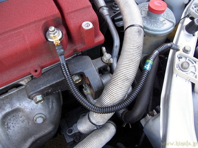 交換されたエンジンアースケーブルA