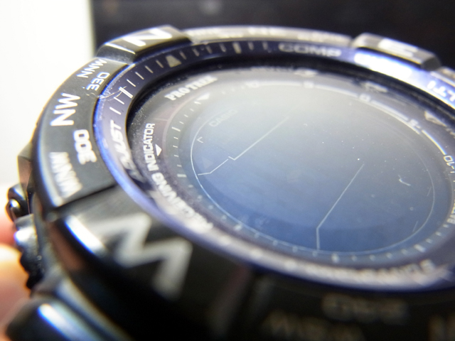 ガラス内側の汚れ