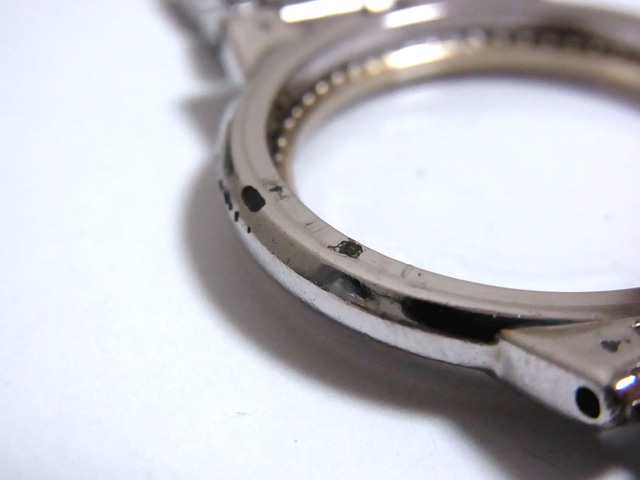 メッキ加工部分の脱落