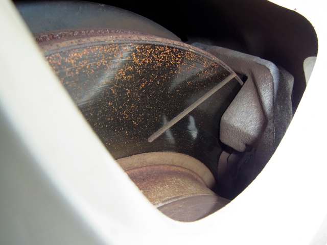 ブレーキローターの錆