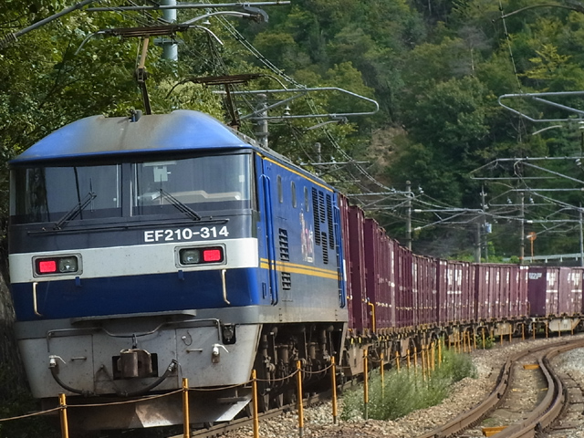 後押し機関車が押し上げる