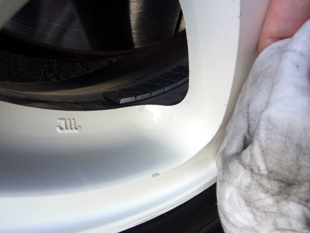 ブレーキダスト清掃完了