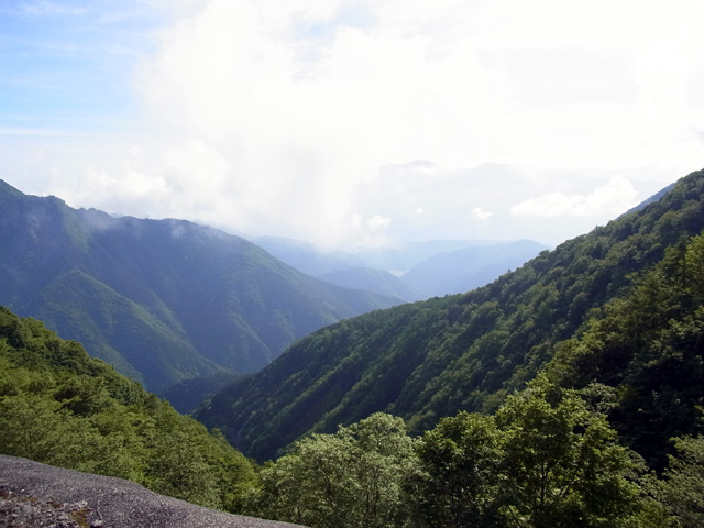 豊岡梅ヶ島林道からの眺め