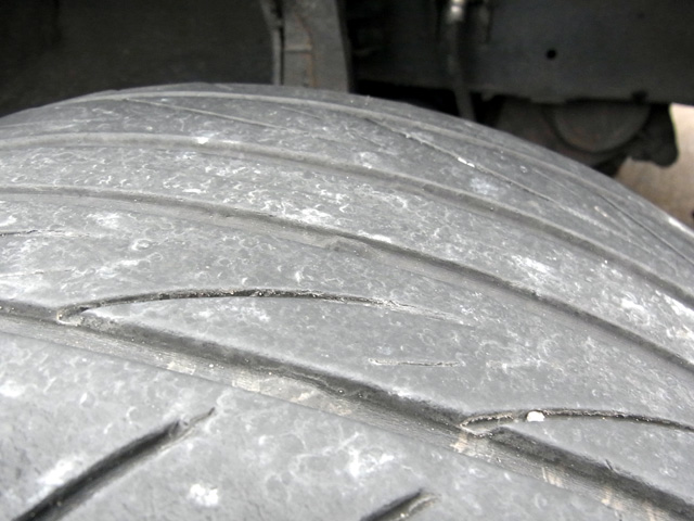 減ってきたトレッド面