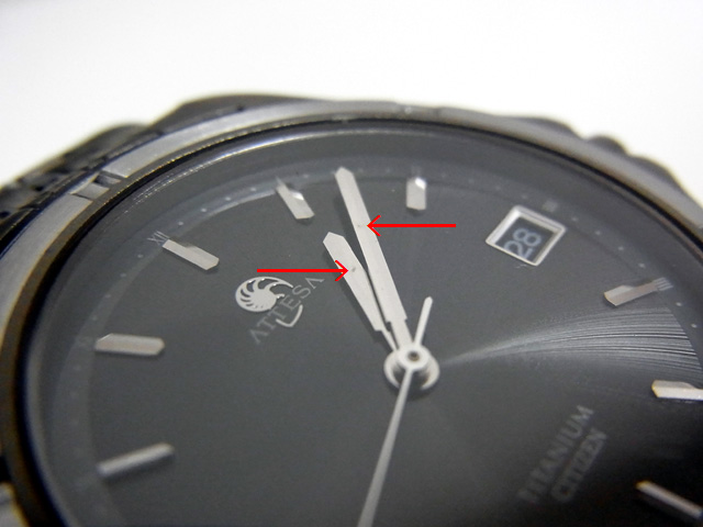 長針と短針の異常