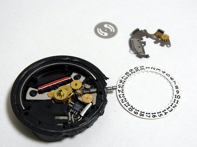 日車構成部品を外す