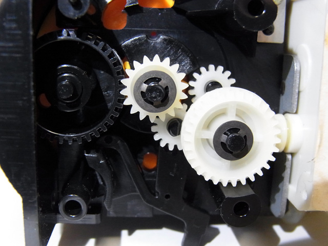 50Hzモードでの輪列