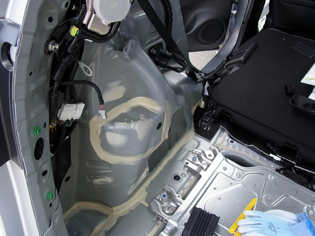 GRフィットのリアセクション