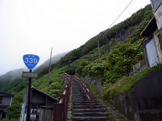 今度は階段を上がる