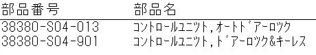 二種類のコントロールユニット