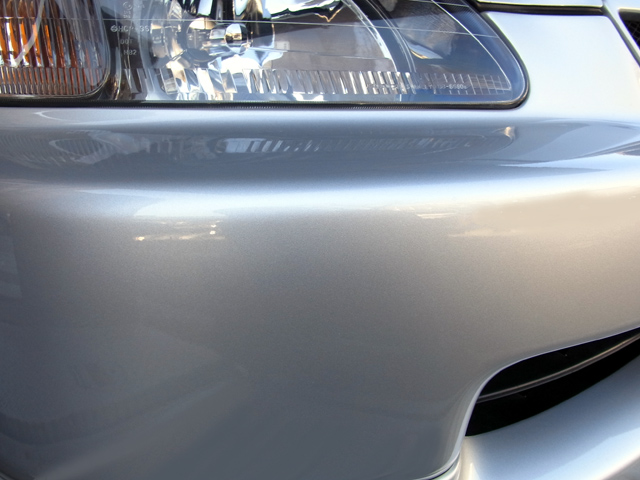 コーティングを行ったフロントバンパー