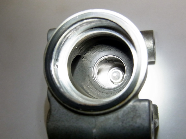 バルブ内部のカーボン