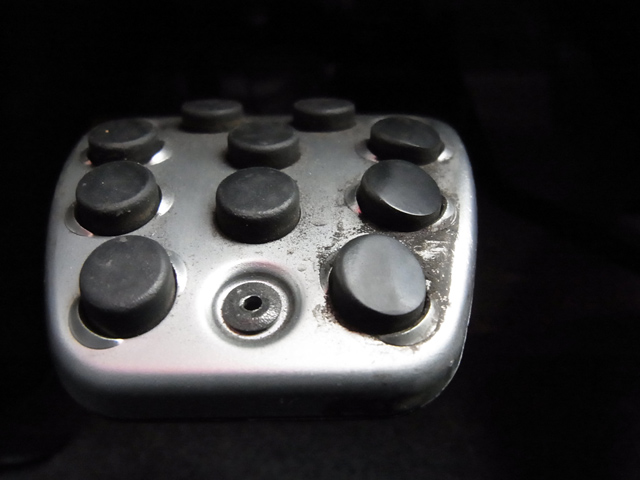 ペダルパッドの摩耗