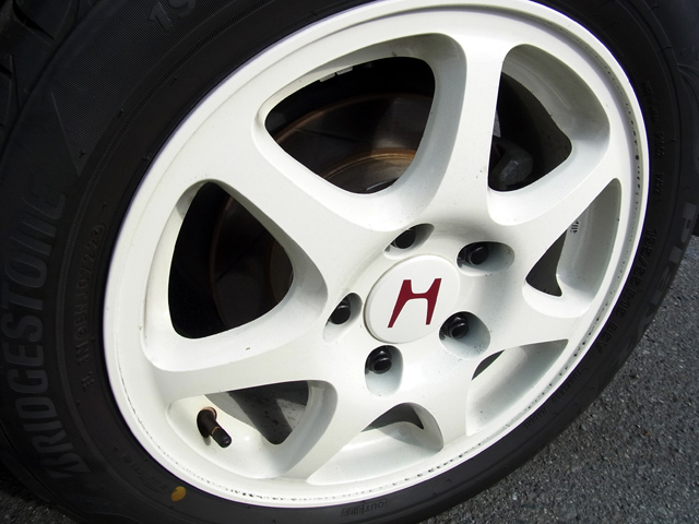 清掃前リアホイール