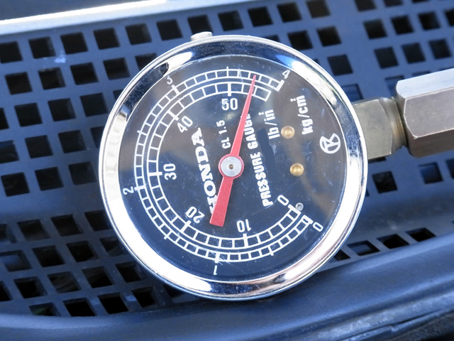 燃圧制御系統は検査良好、コンディションは上々
