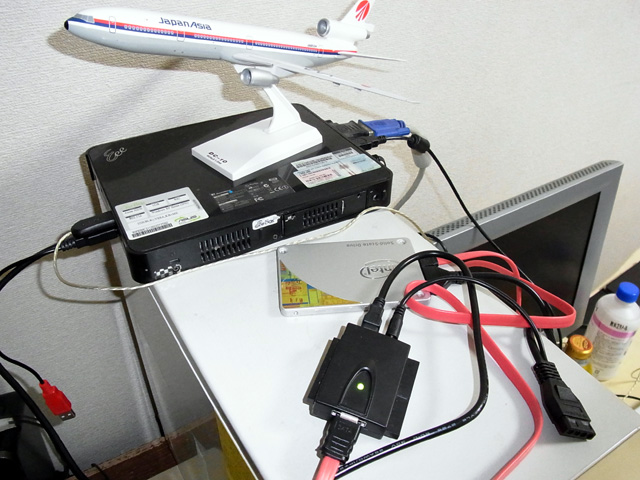 ハードディスクSSDクローニング