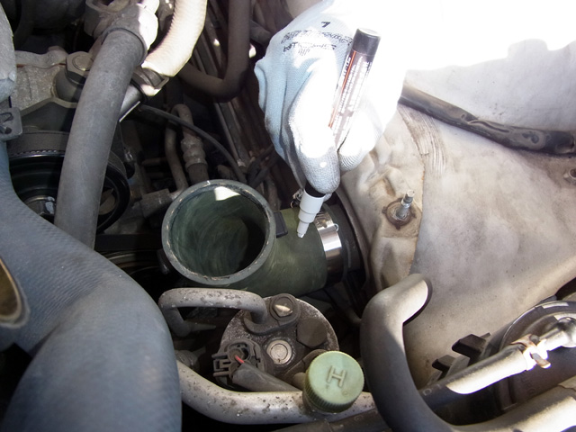 インタークーラー前のパイプ