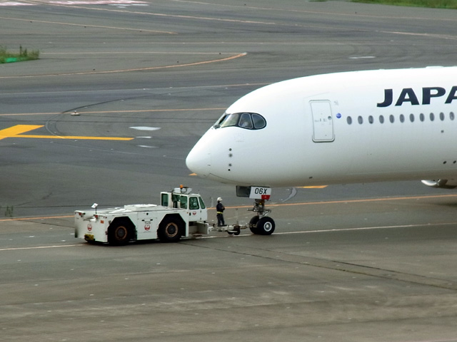 プッシュバックし終えたところ