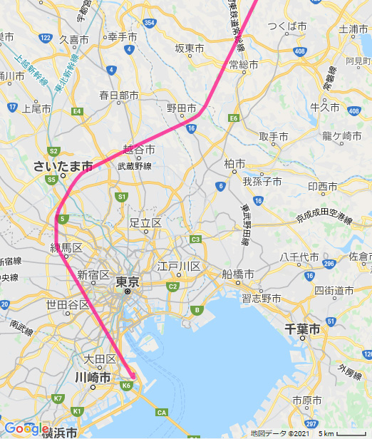 飛行経路のGPSロガー