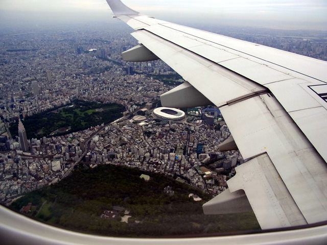 新国立競技場が見える