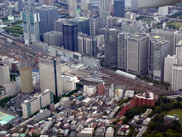 羽田空港新ルートにおける品川駅上空