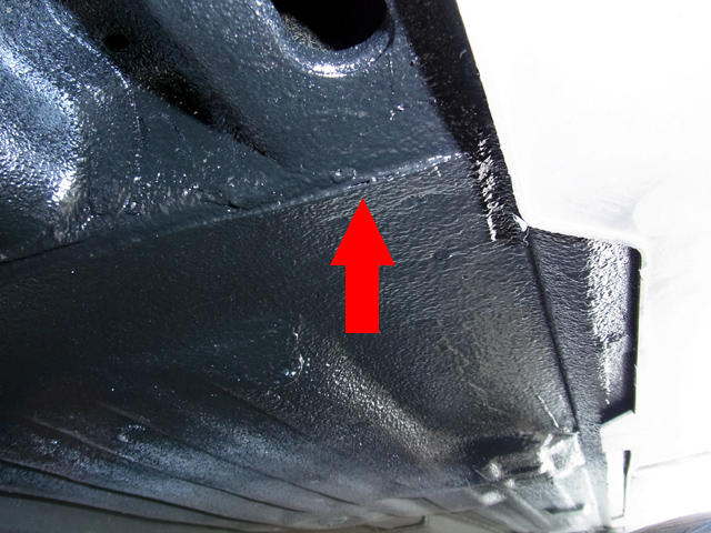 アンダーコートの隙間