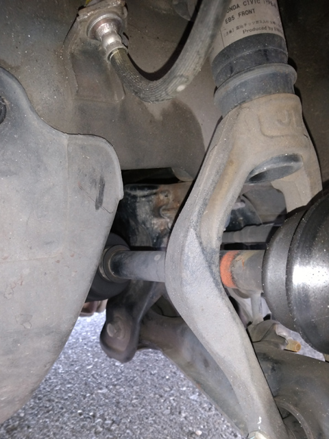 ダイナミックダンパー無しのドライブシャフト