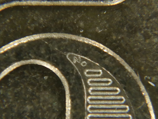 G900で500円硬貨をマクロ撮影・顕微鏡モード