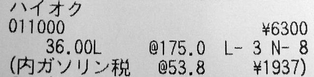 ハイオク満タン