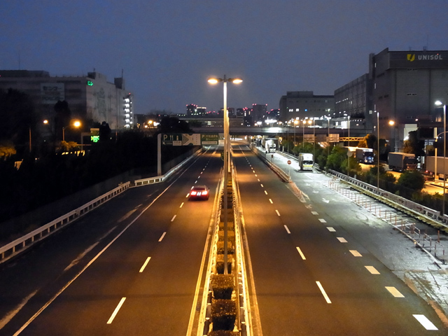 夜明けの1号羽田線