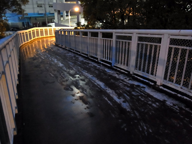 凍結はしていない陸橋その1