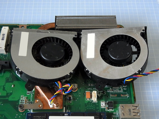 シロッコファン交換中