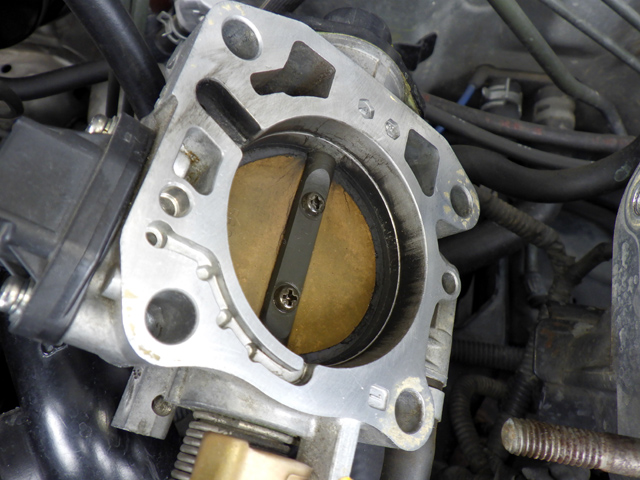 バタフライ裏面の汚れ具合