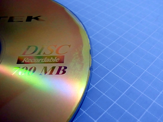 壊れ始めたCD-R