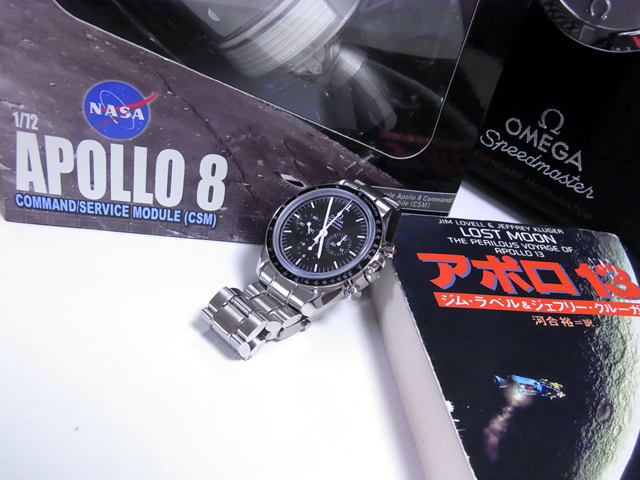 アポロ8号の模型、LOST MOON(アポロ13)、オメガスピードマスター