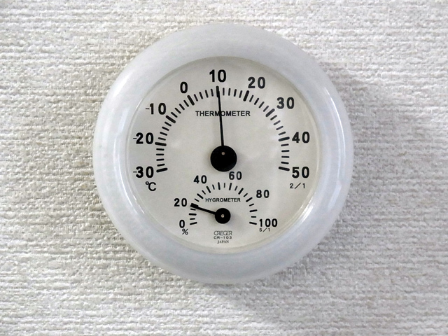 室温は10℃
